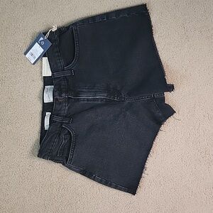 Black denim shorts. Universal Threads. Highest Rise Shortie Shorts. Size 8. Nwt